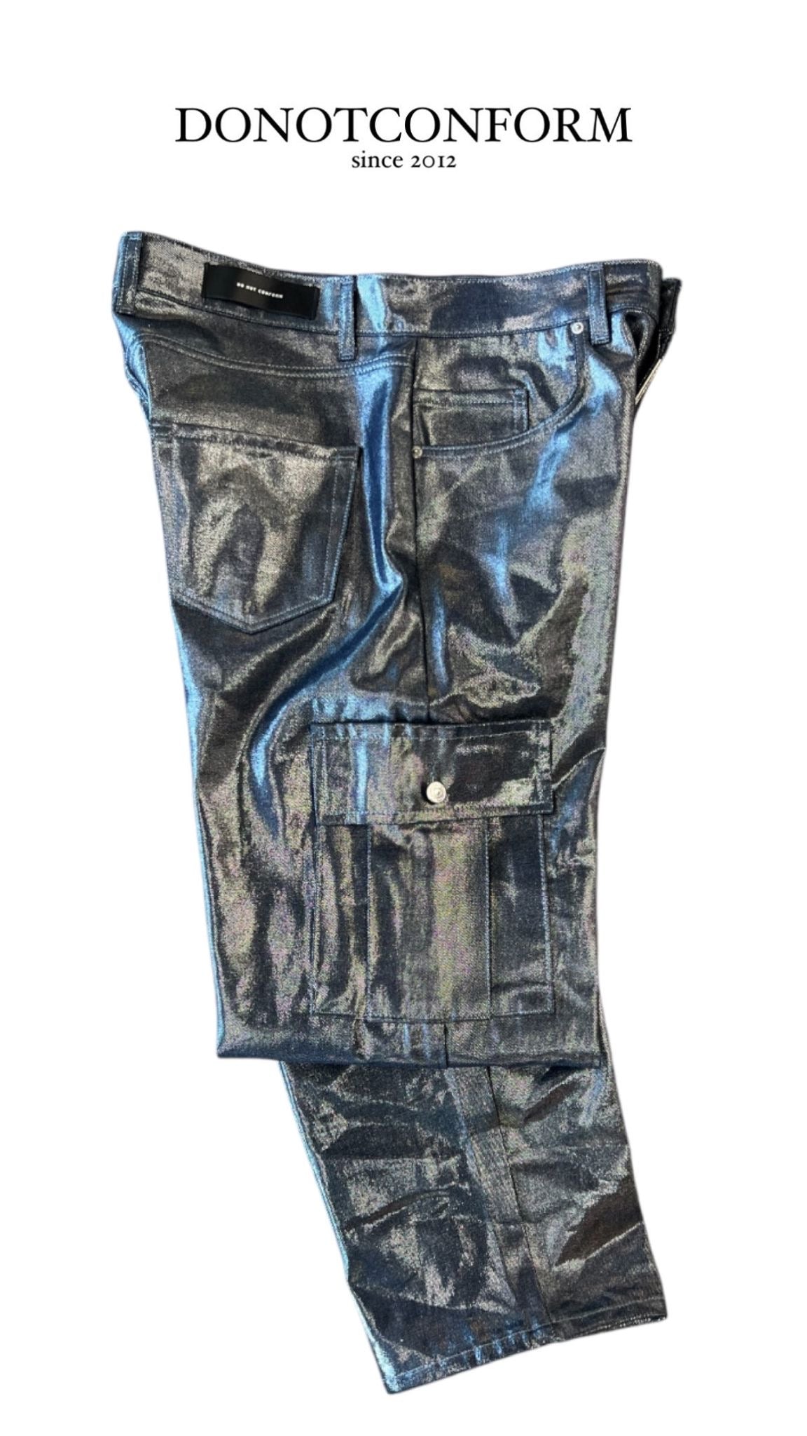 Jeans Cargo Denim Plated