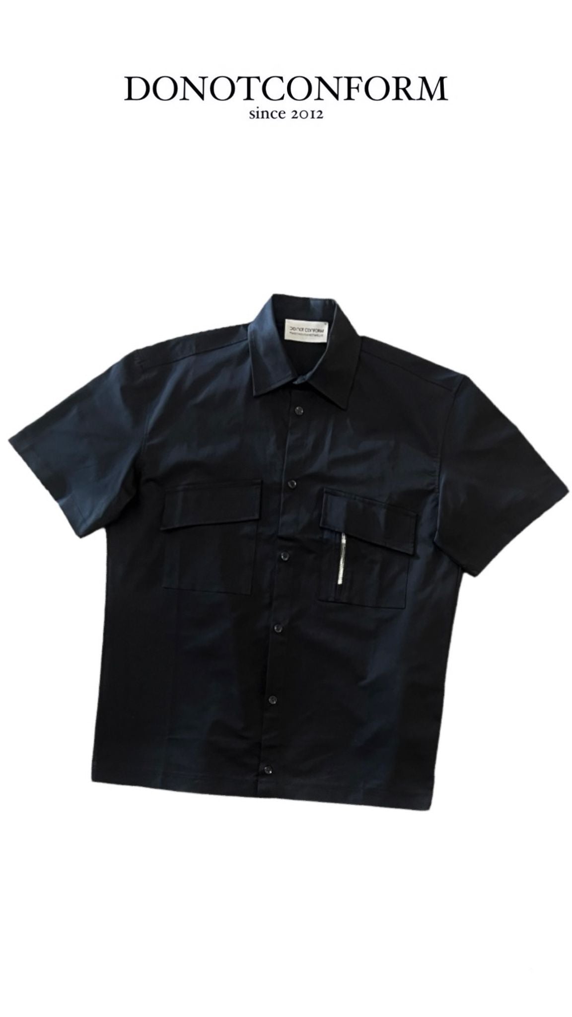 Coordinato DNC Shirt Zip Nero
