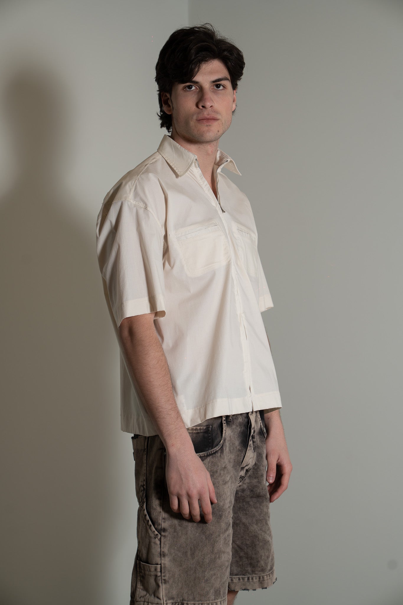 Shirt GAVENSEMBLE Zip Crema