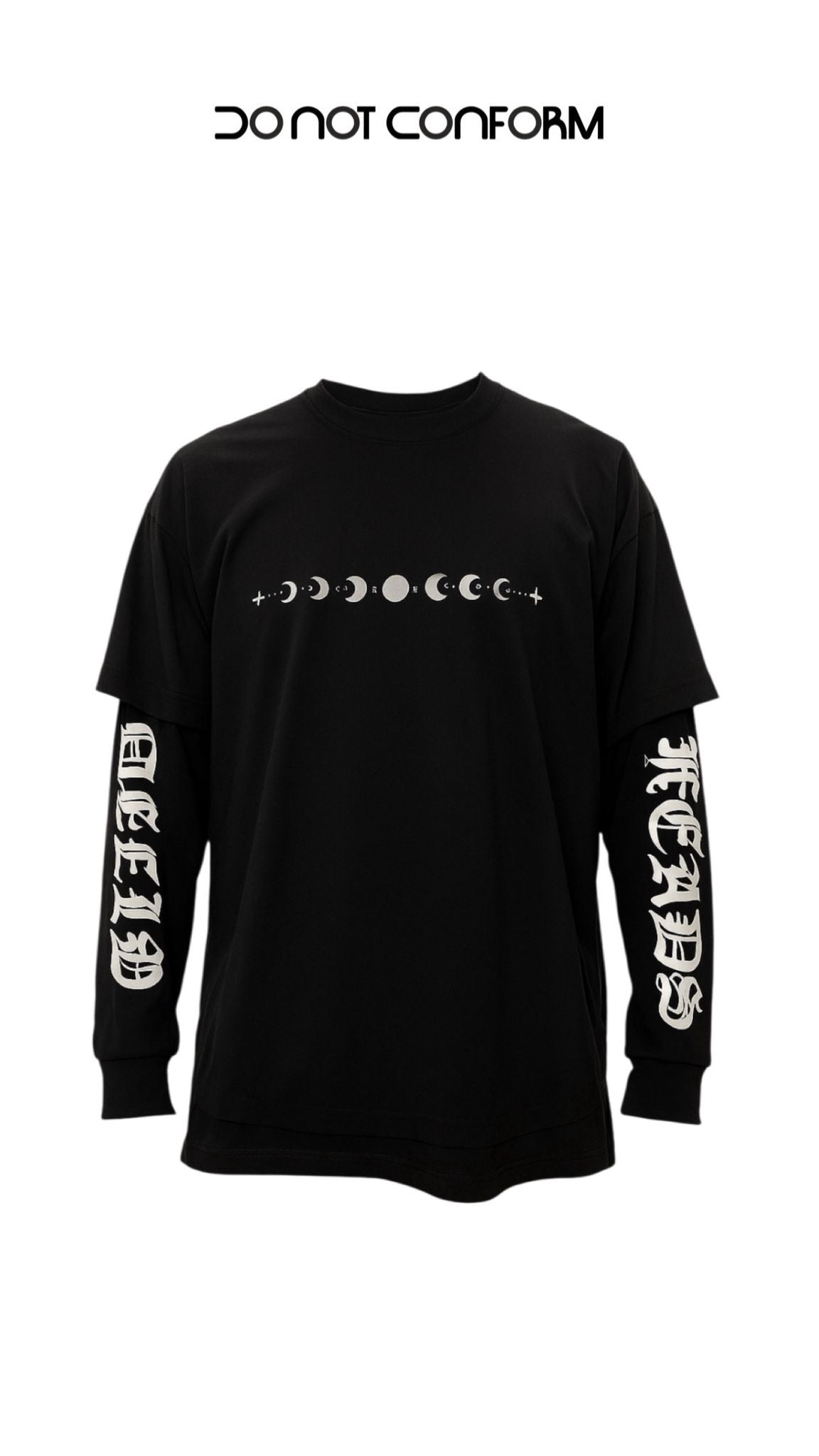 Tee Longsleeve “Moon” Black