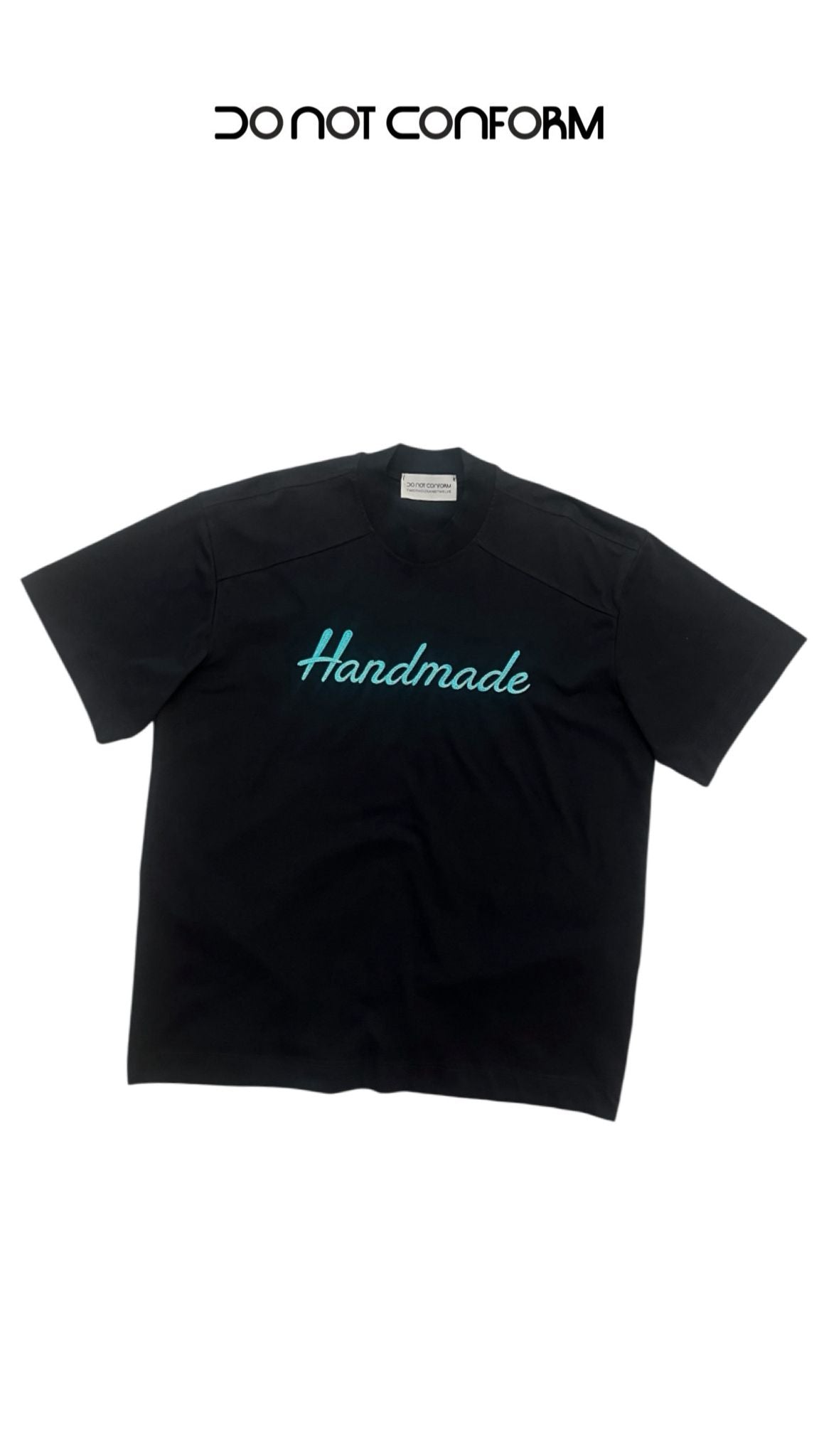Tee Black Ricamo “Handmade”