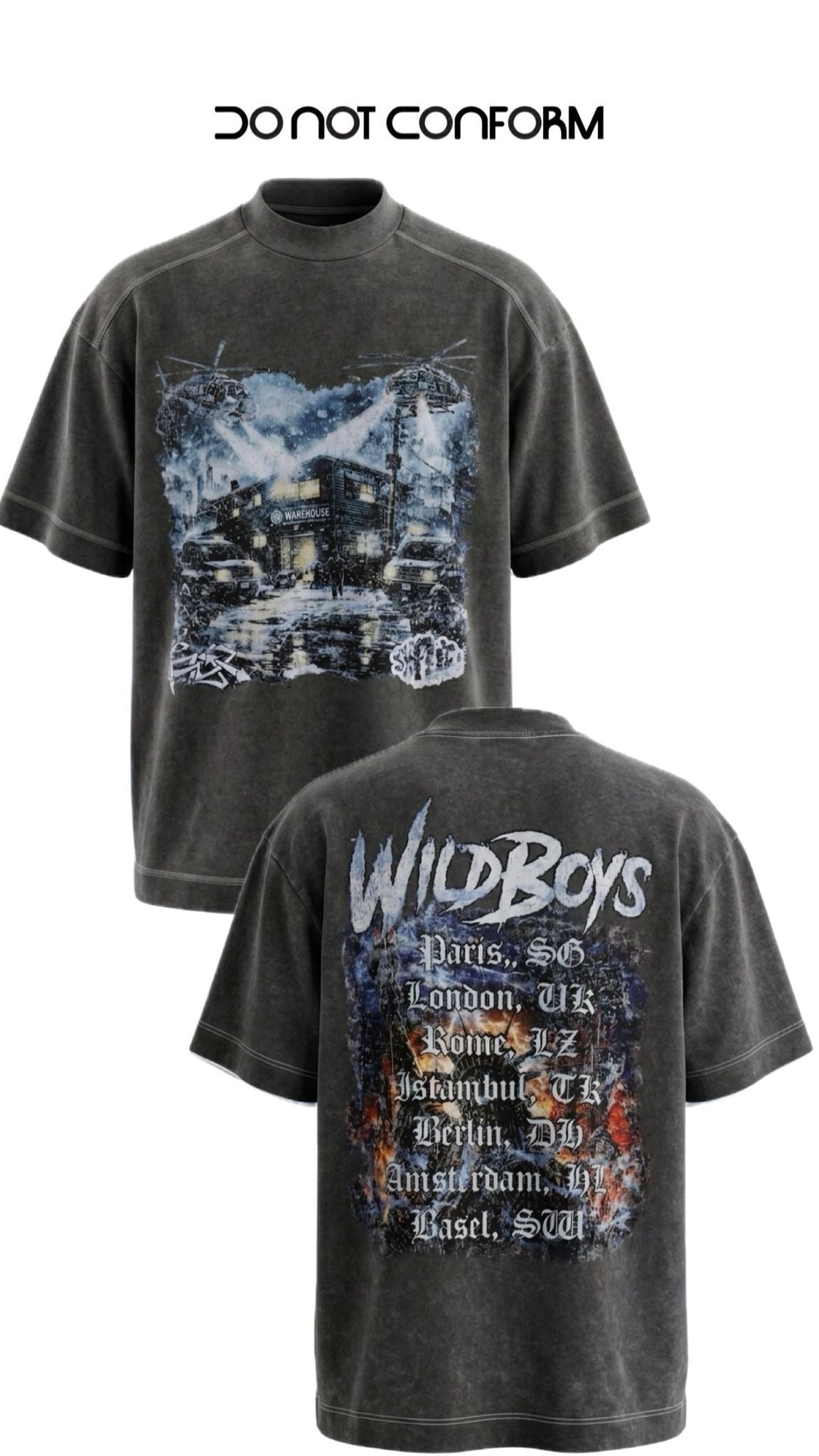 Tee Grey “Wild Boys” 3064
