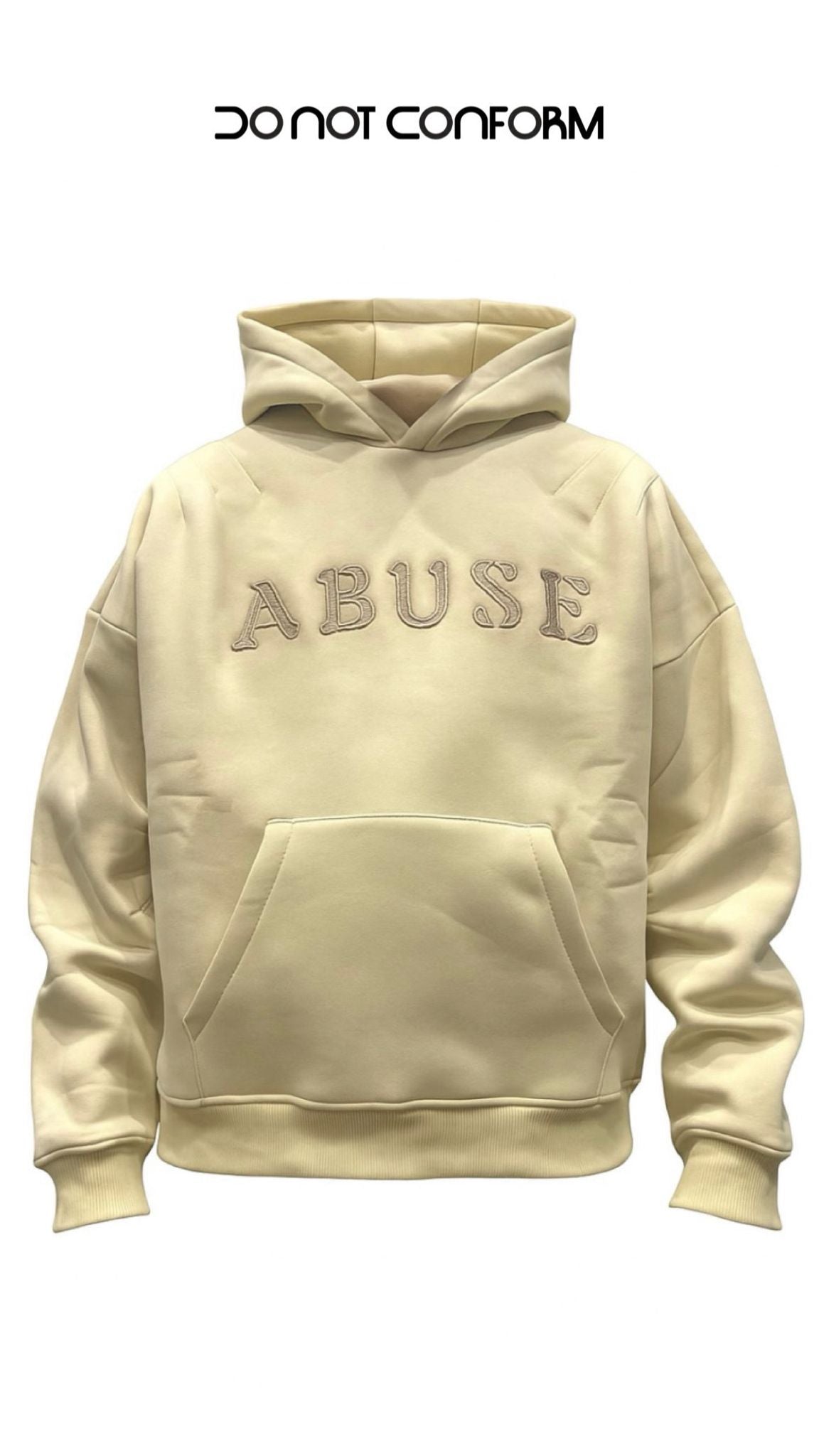 Felpa Beige “ABUSE”