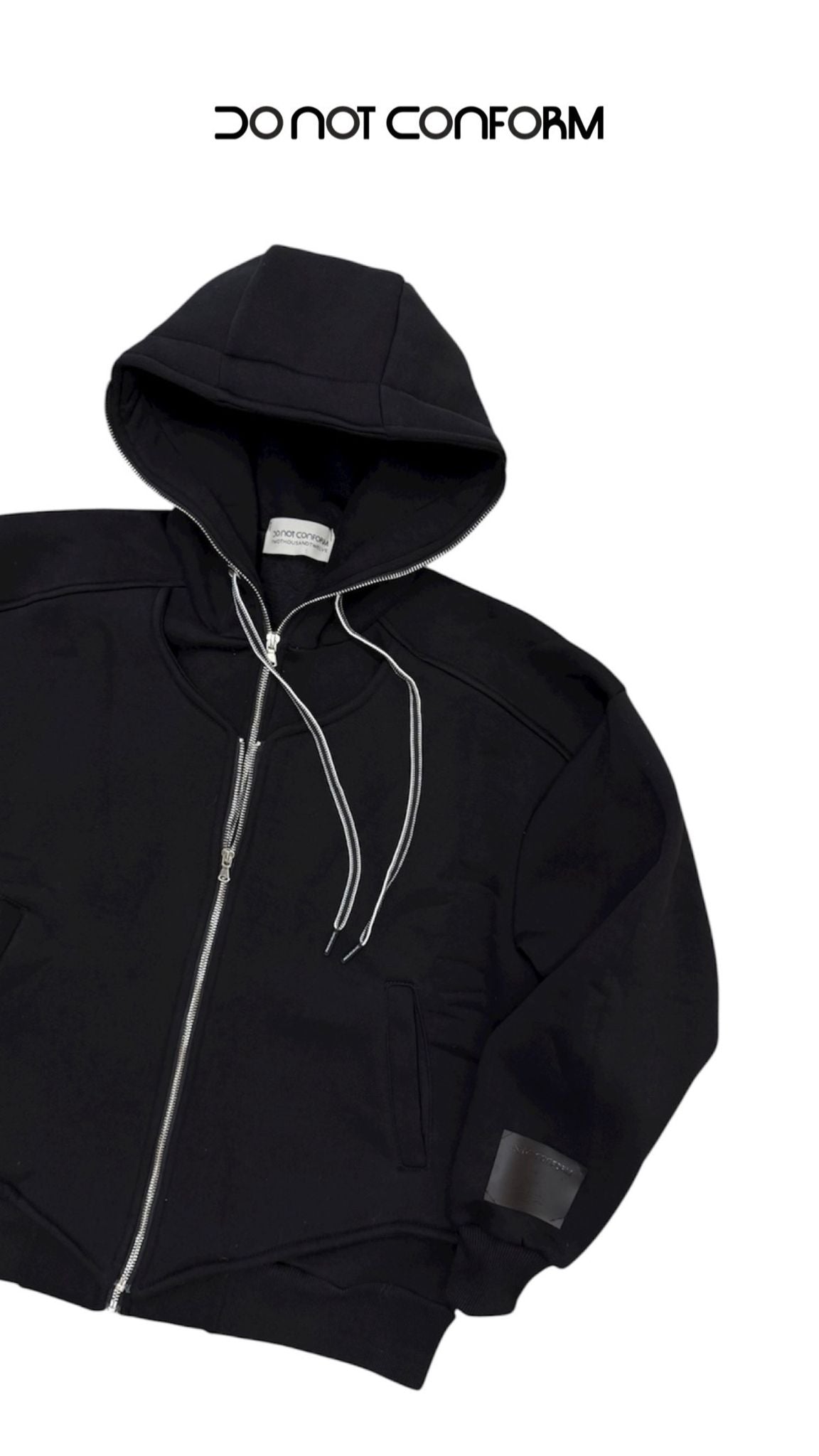 Felpa Black Balaclava doppia Zip