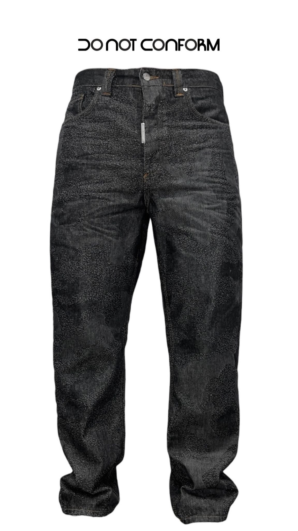 Jeans Baggy Black G Mimetic Pixel