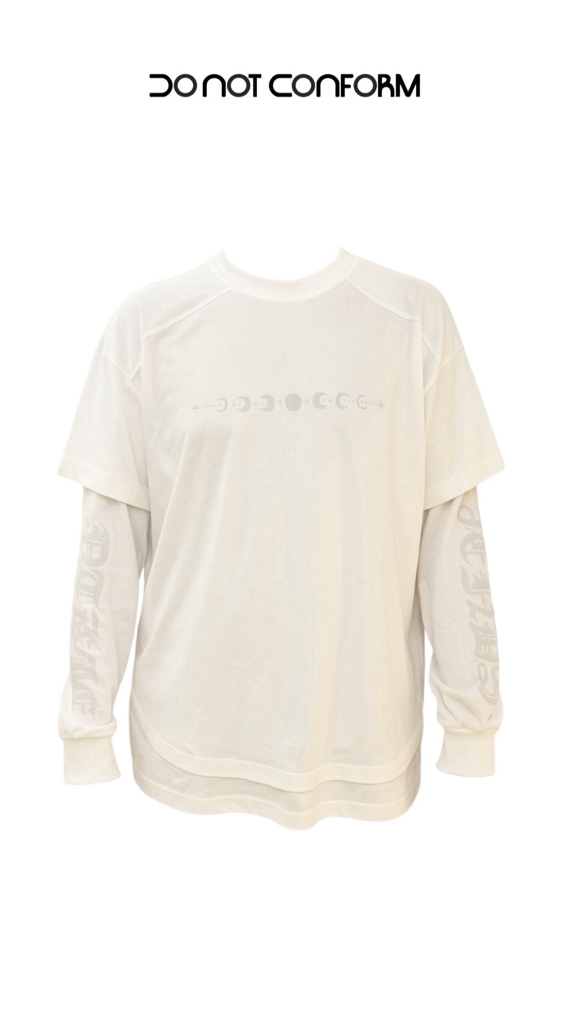 Tee Longsleeve “Moon” White