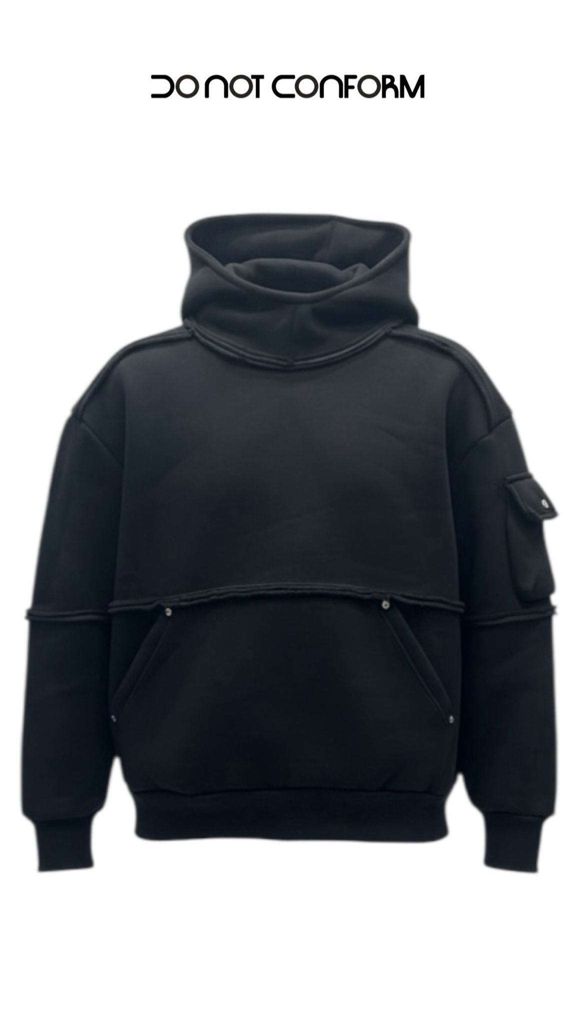 Felpa Black Balaclava Cargo