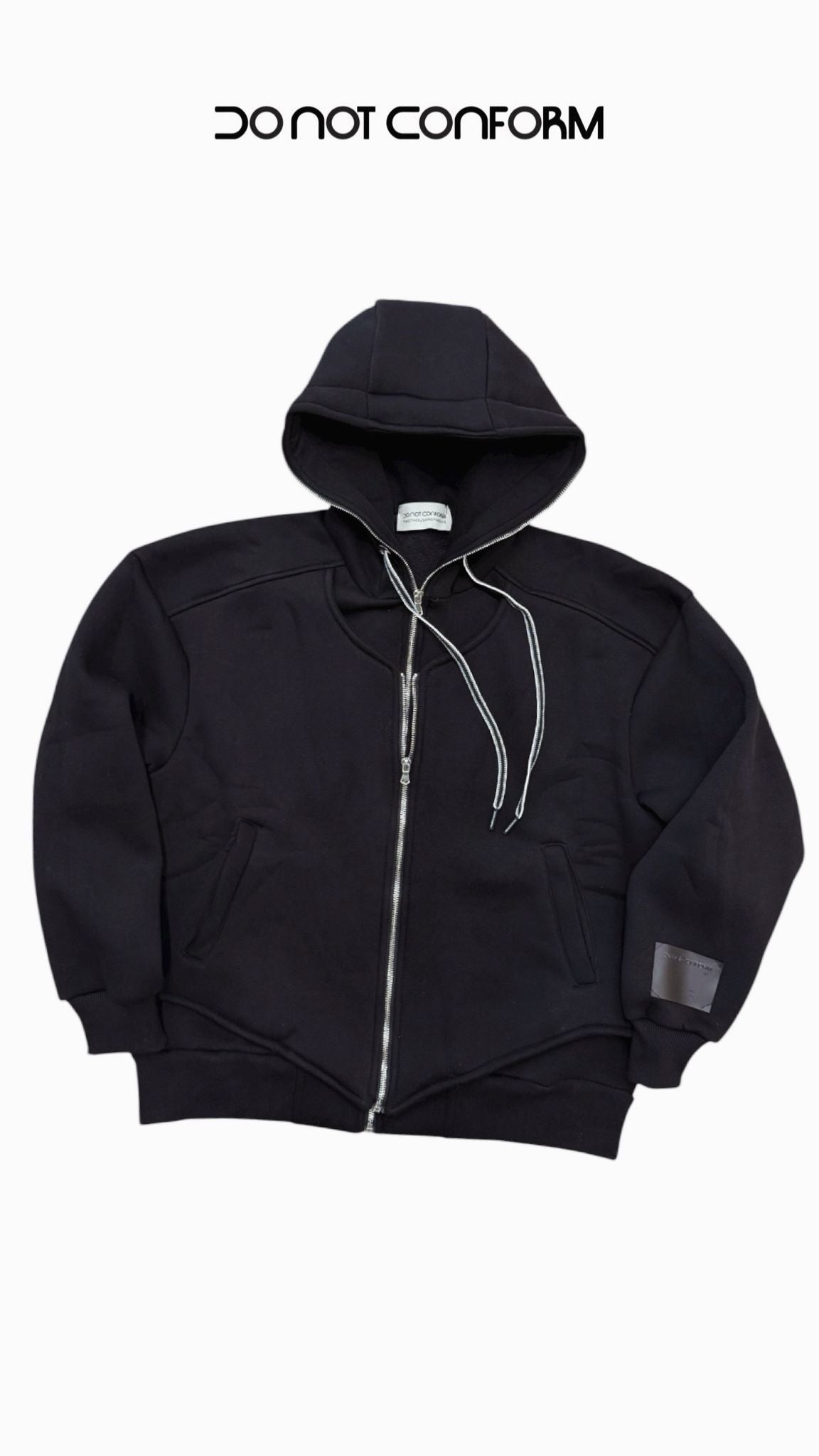 Felpa Black Balaclava doppia Zip