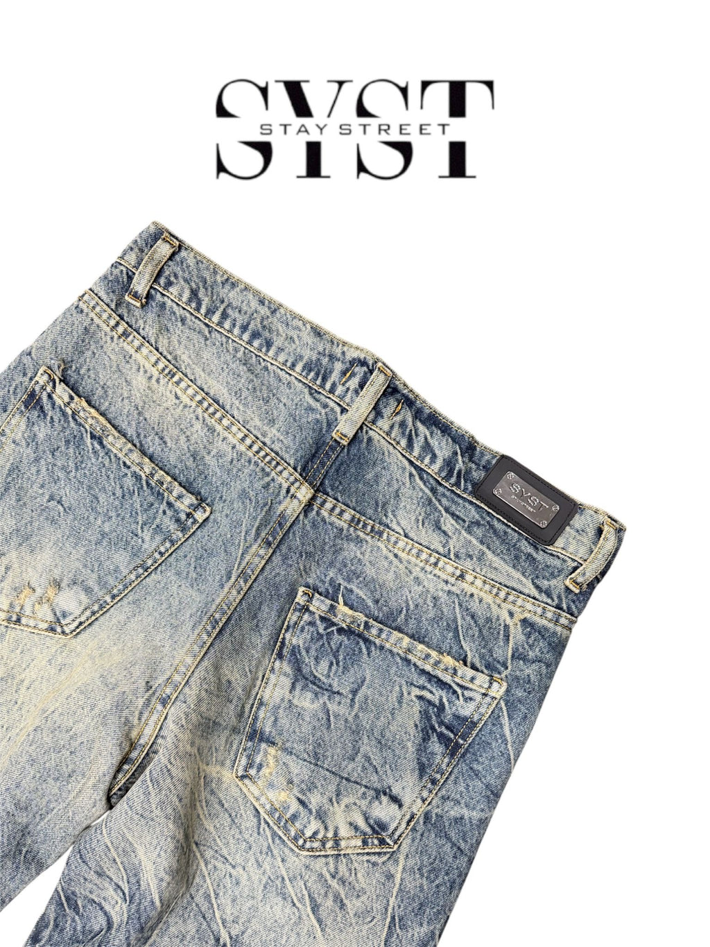 Jeans Baggy Denim Light Wash Used SYST