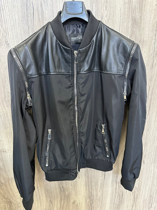 Bomber Smanicato Zip Specchiate