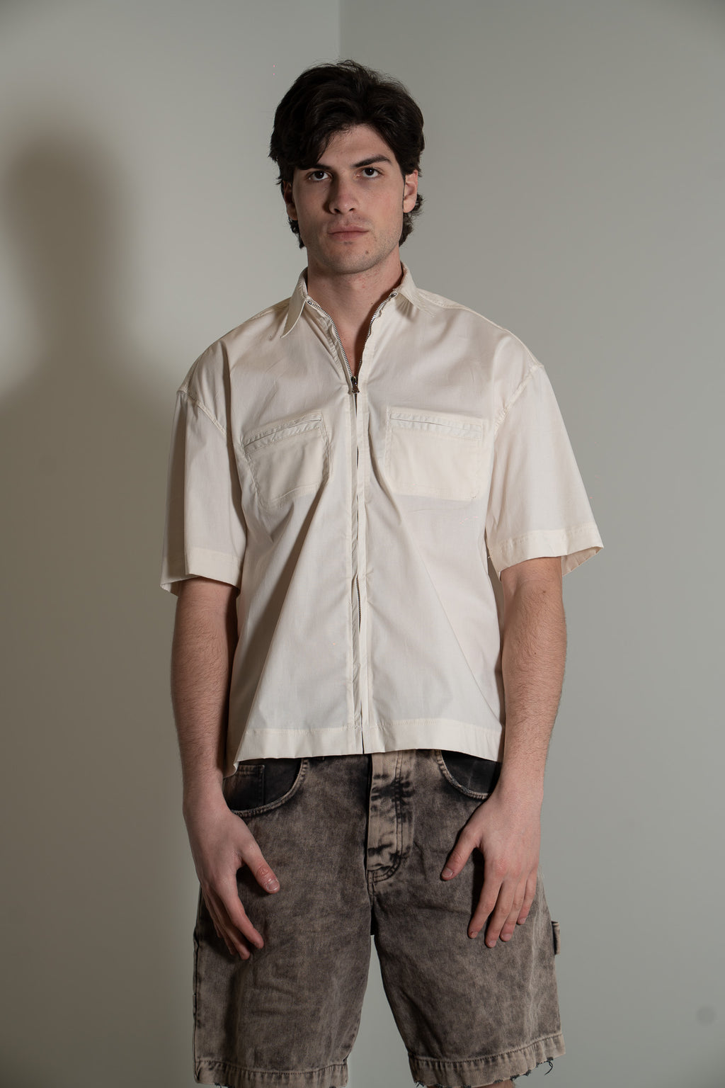 Shirt GAVENSEMBLE Zip Crema