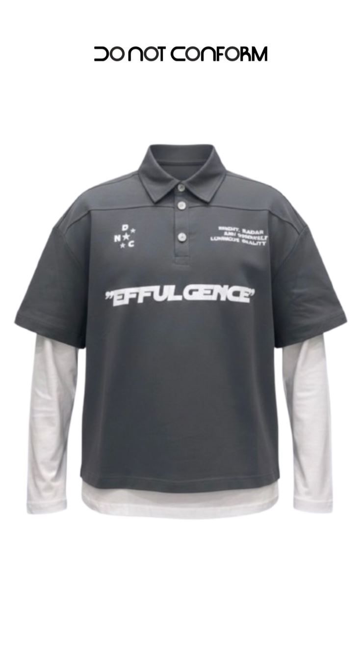 Polo DNC Double Long Sleeve Grey