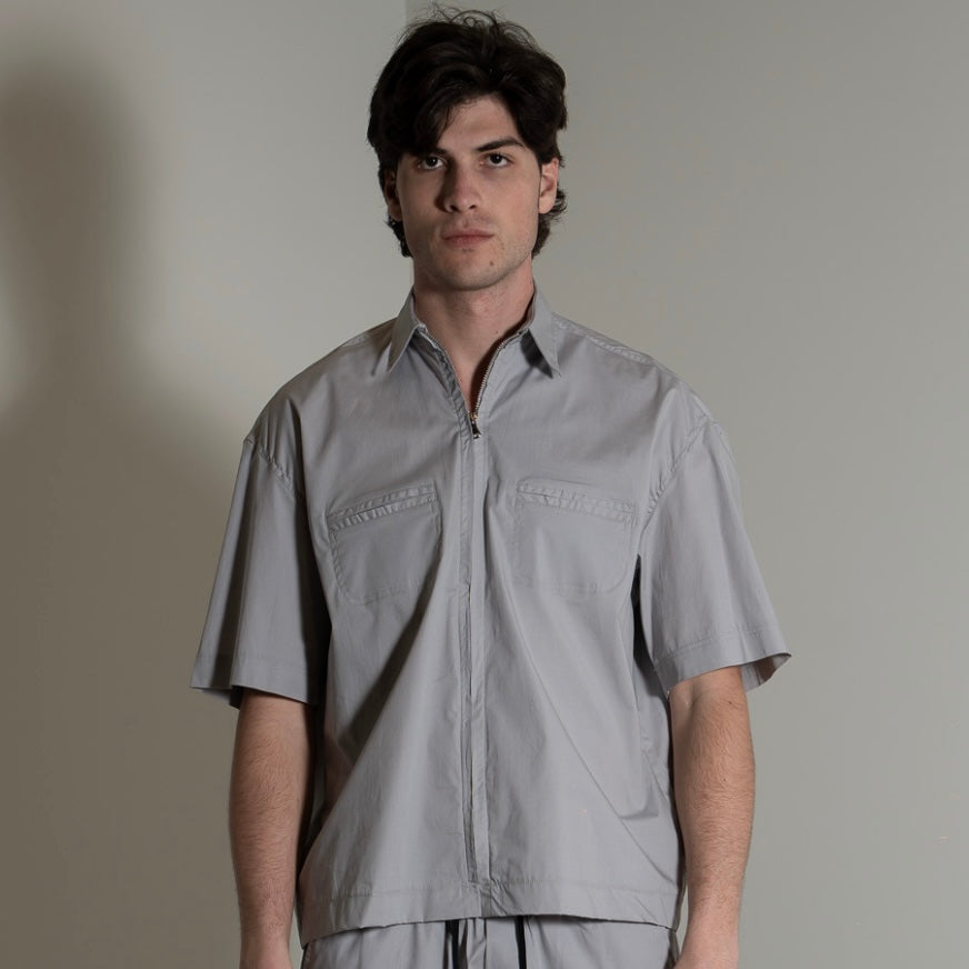 Shirt GAVENSEMBLE Zip Grigia