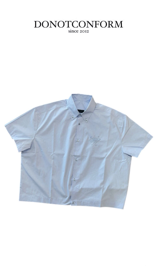 Shirt DNC Over Ricamo Blue