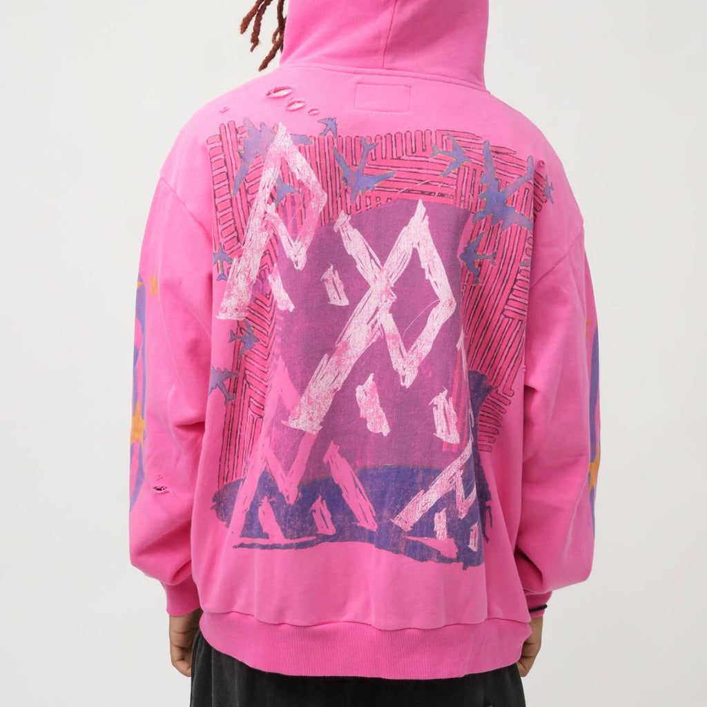 PM101 LIVE WIRE HOODIE PINK