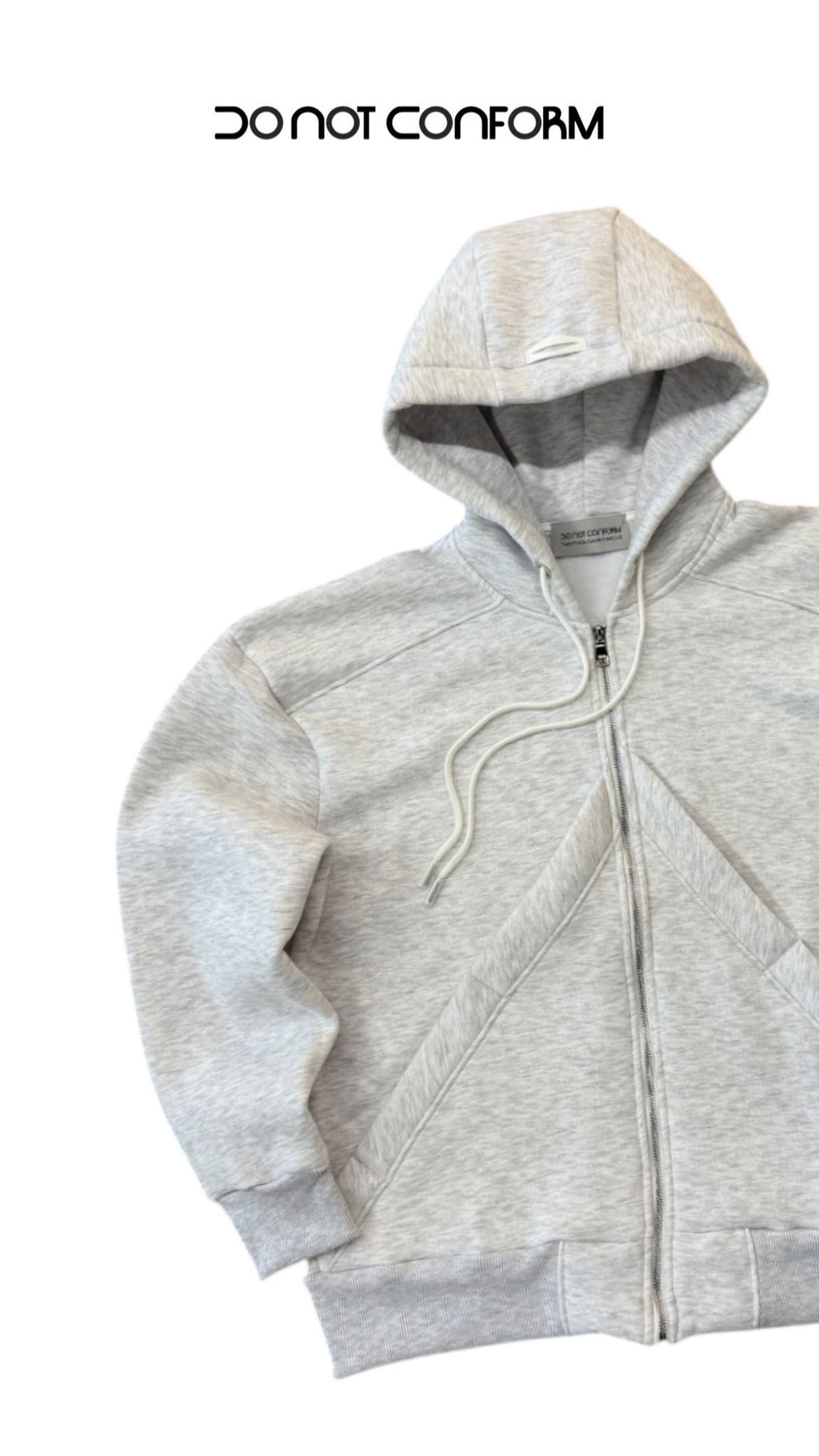 Felpa Grey Zip V