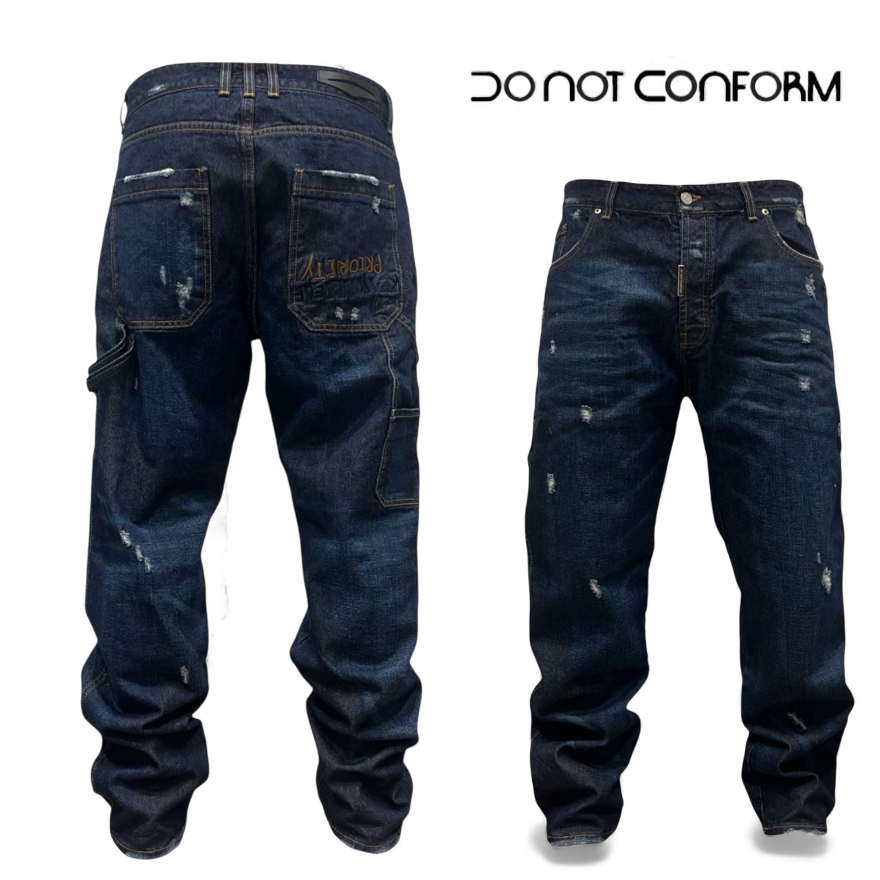 BAGGY WORK DIRTY BLUE •PRIORITY•