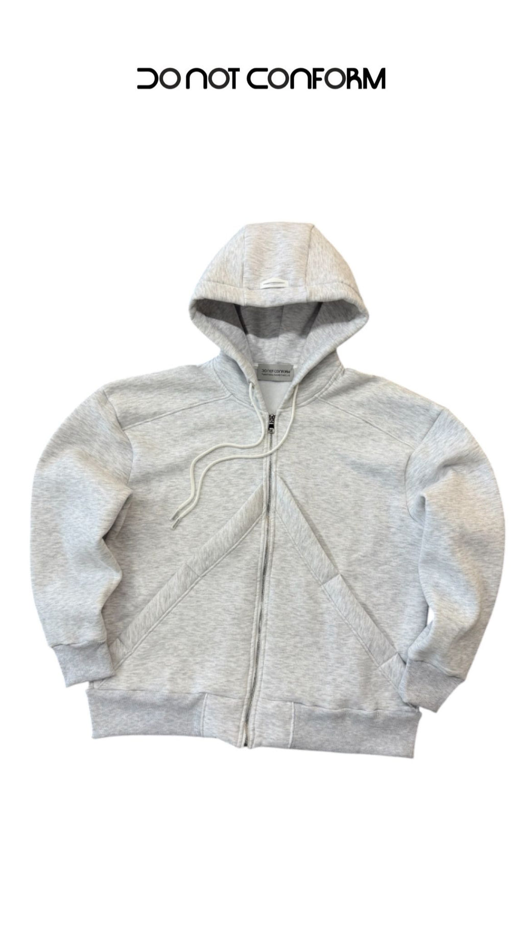 Felpa Grey Zip V