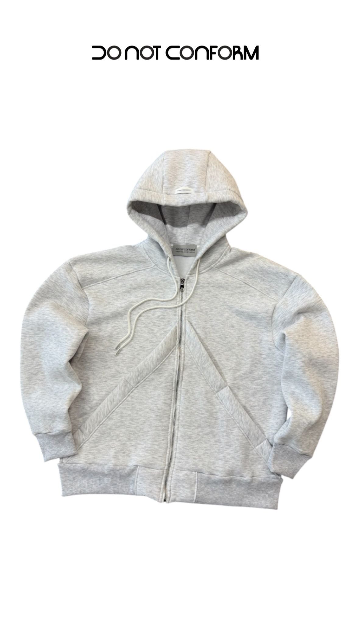 Felpa Grey Zip V