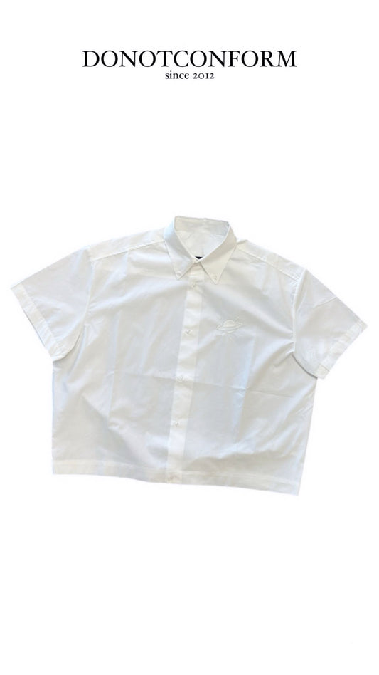 Shirt DNC Over Ricamo Panna