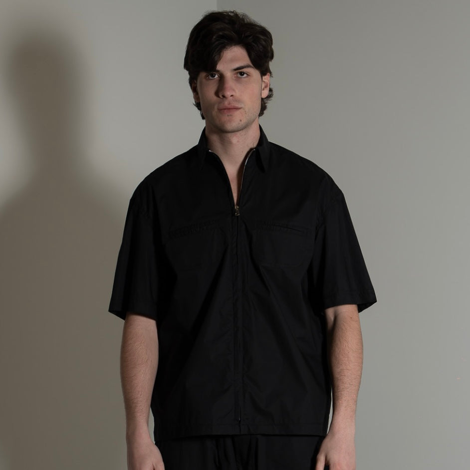 Shirt GAVENSEMBLE Zip Nera