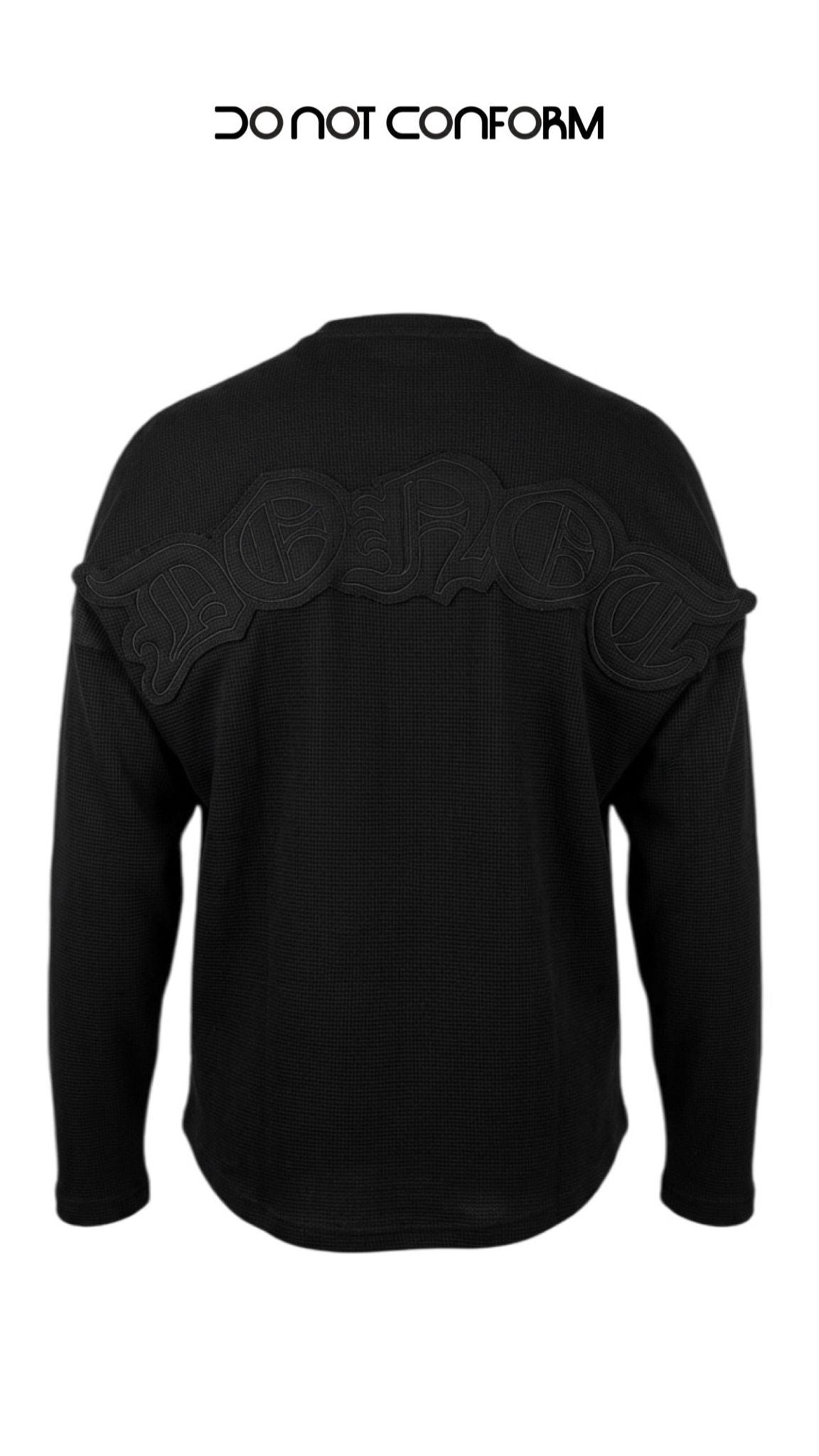Longsleeve Waffle DONOT Black