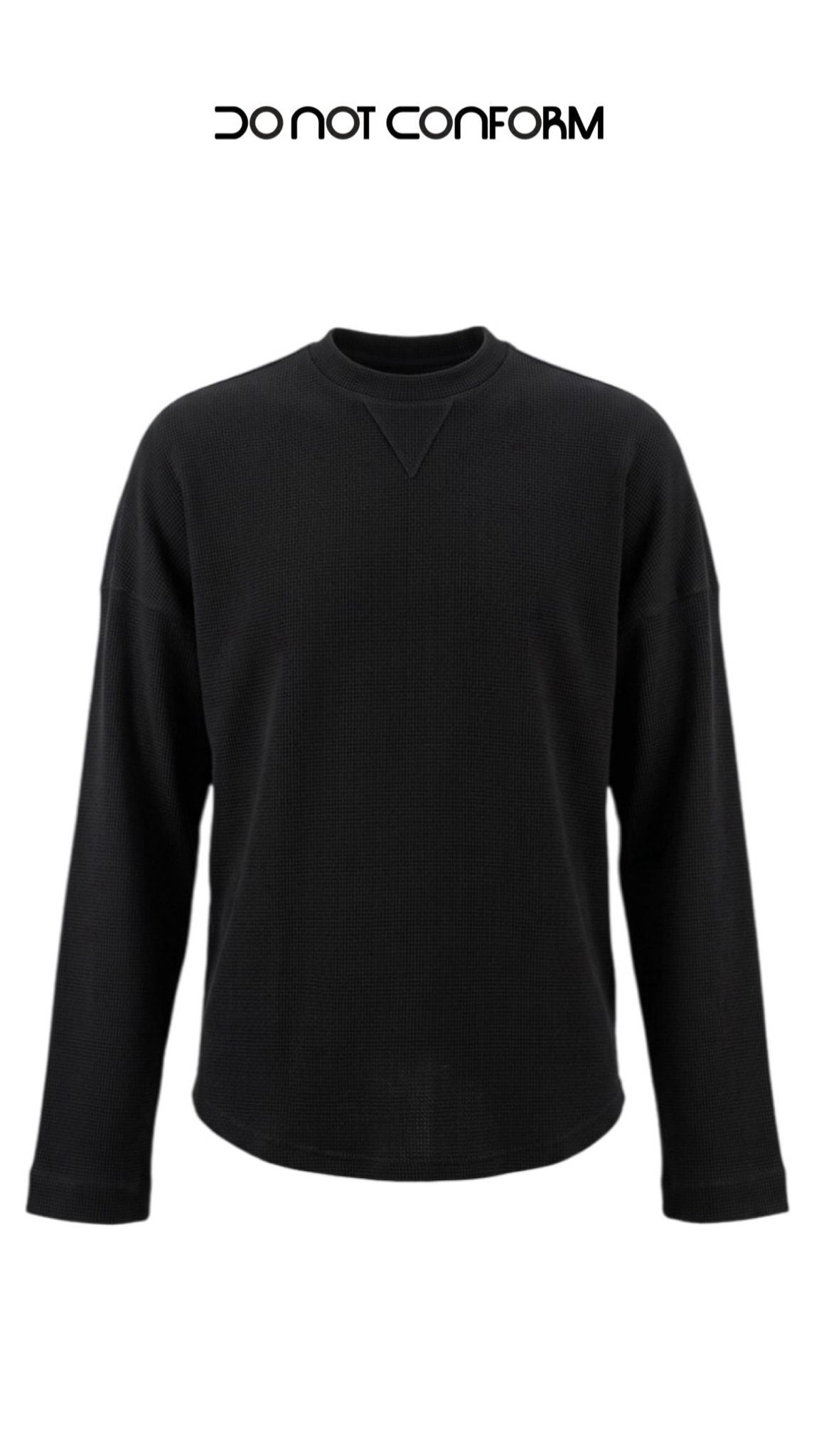 Longsleeve Waffle DONOT Black