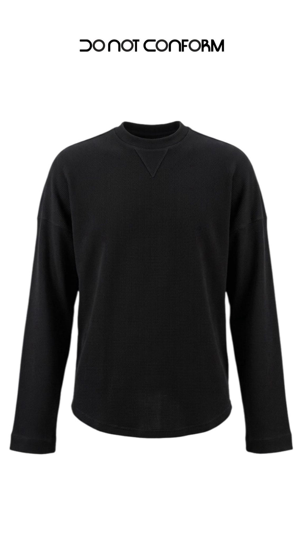 Longsleeve Waffle DONOT Black