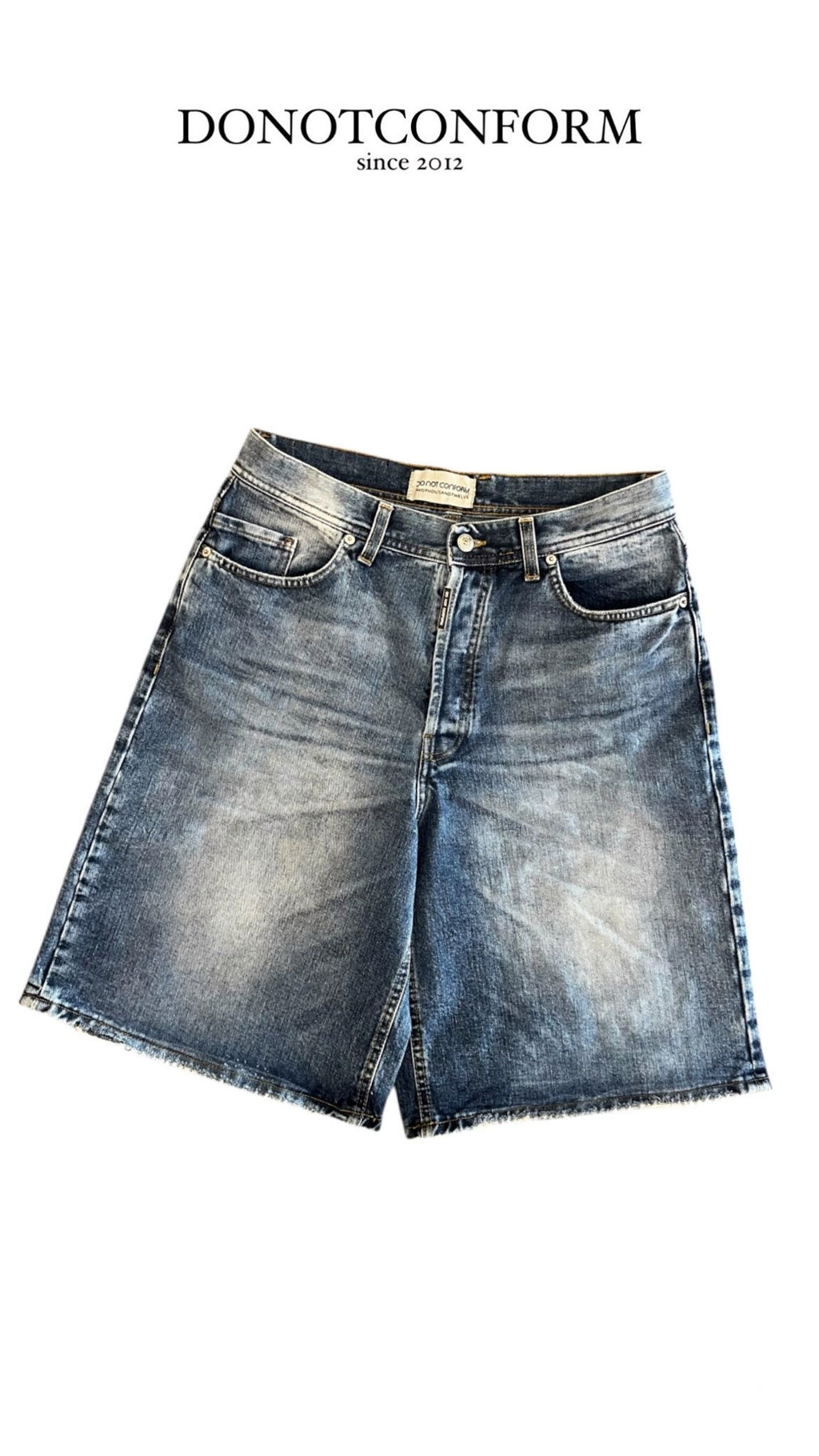 Jeans Short Blu Denim Ricamo