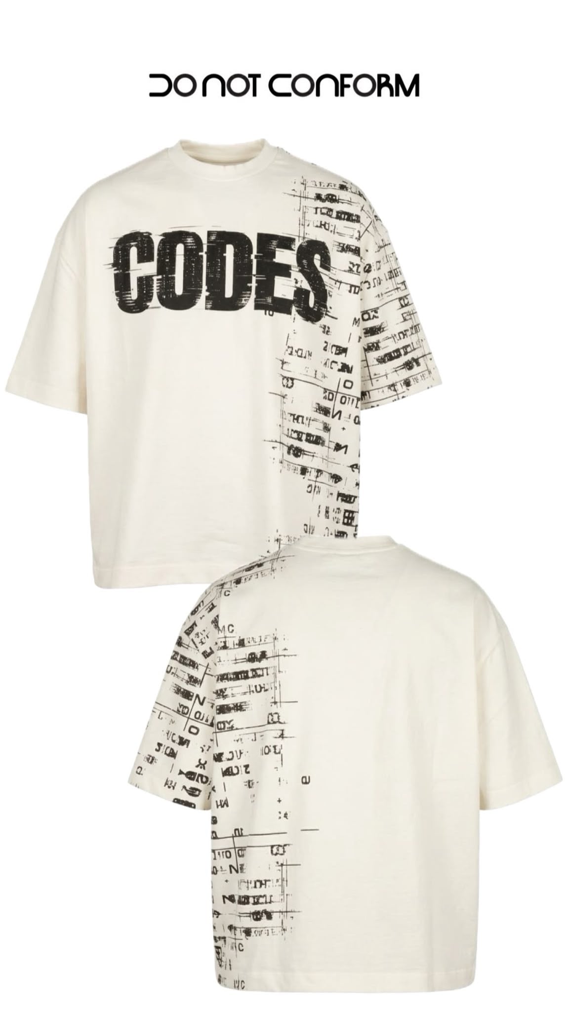 T Shirt DNC O “Codes”