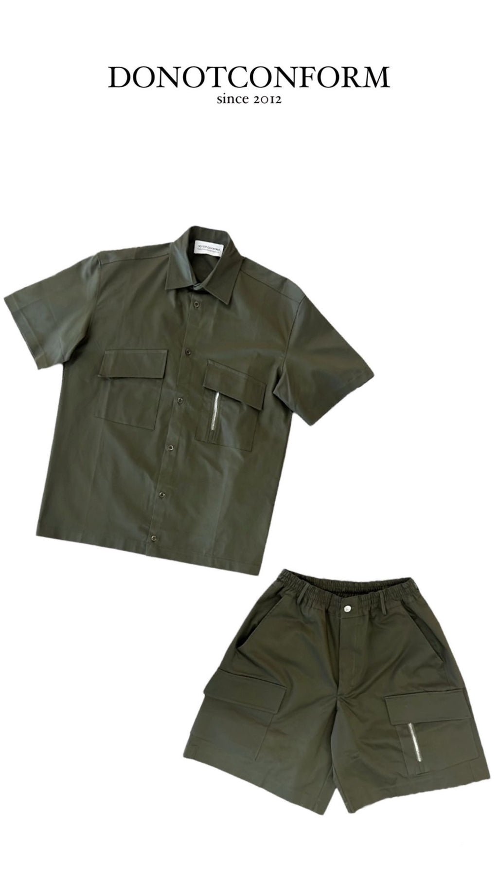 Coordinato DNC Shirt Zip Verde