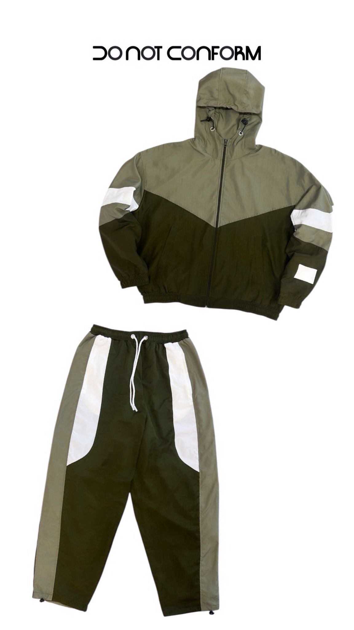 Tracksuite Green DNC Technical Fabric