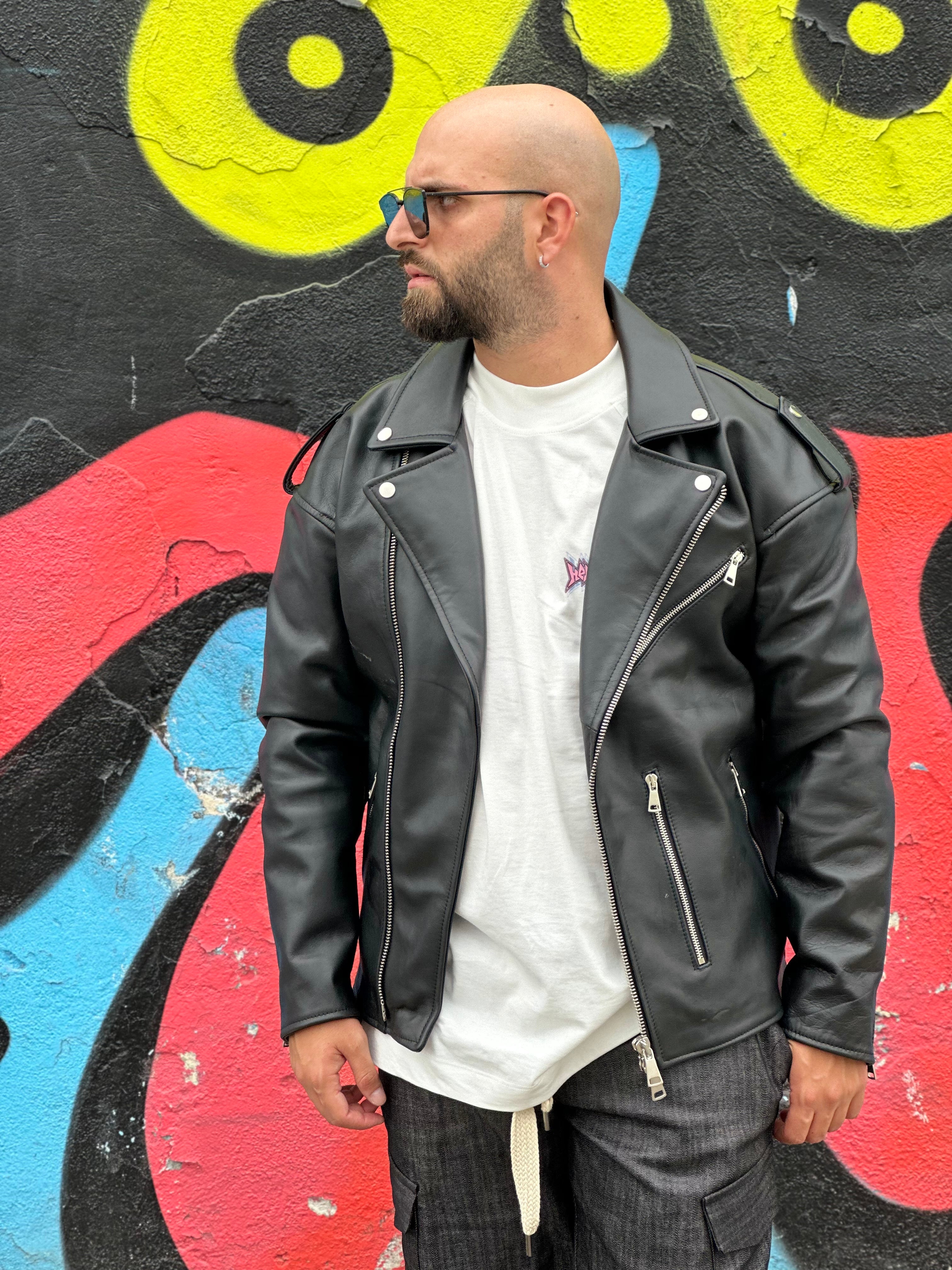 Chiodo Spalla Over Vera Pelle