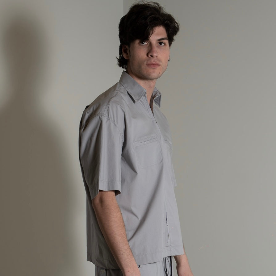 Shirt GAVENSEMBLE Zip Grigia