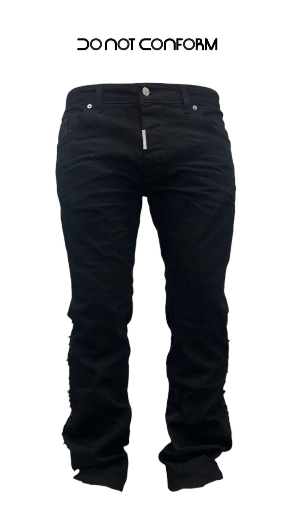Jeans BLACK FLARE STUDSePEARLS