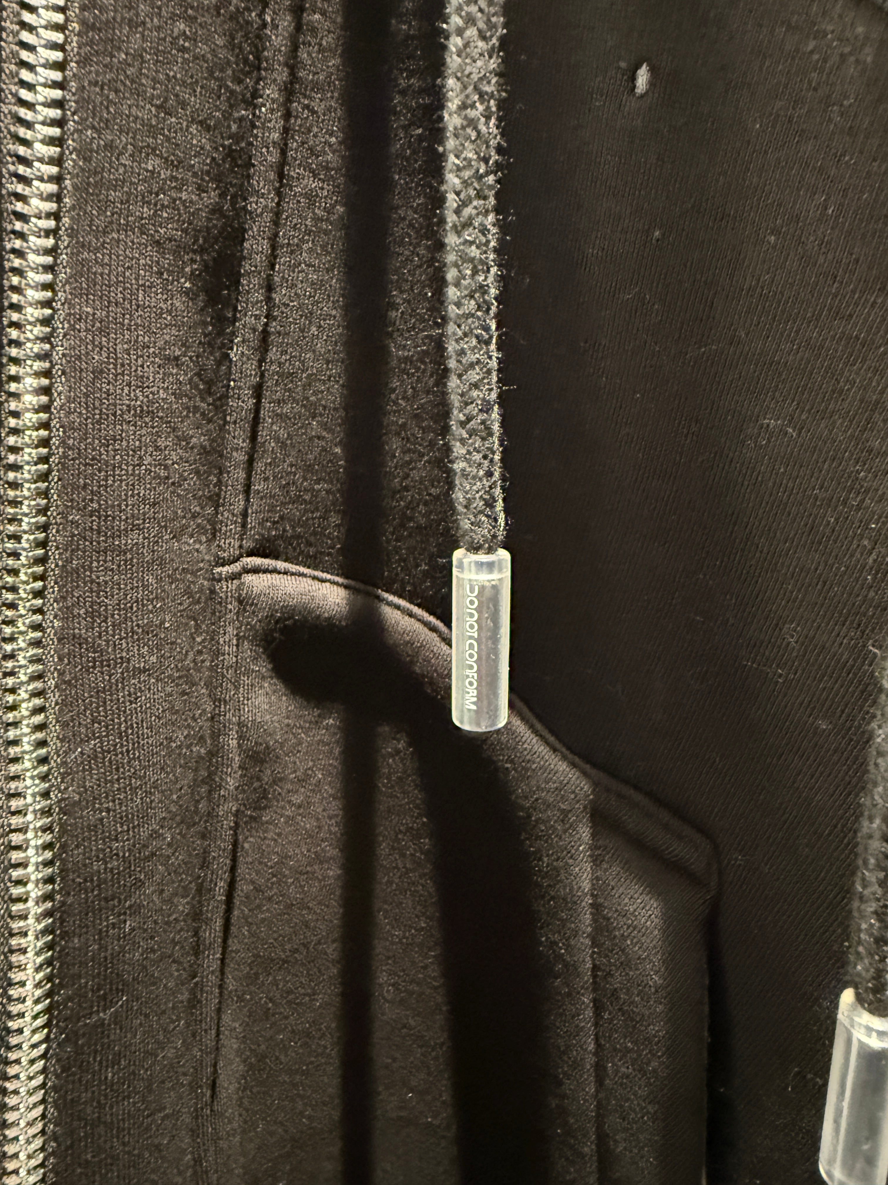 Felpa Black Zip doppio cappuccio