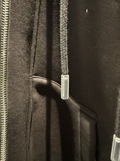 Felpa Black Zip doppio cappuccio